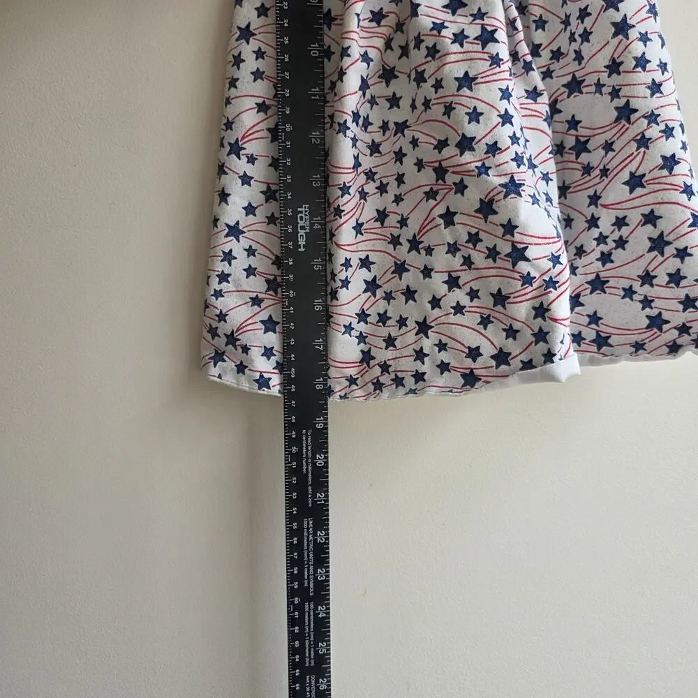 VTG Handmade 18 To 24 Month Toddler‎ Patriotic Dress Matching Bloomers Sparkly